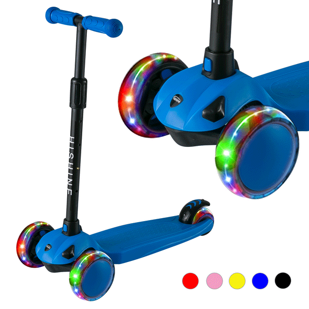 Exclusive Kids 3 Wheel Sleek Scooter LED Lights Music & Smoke Machine Unisex 5